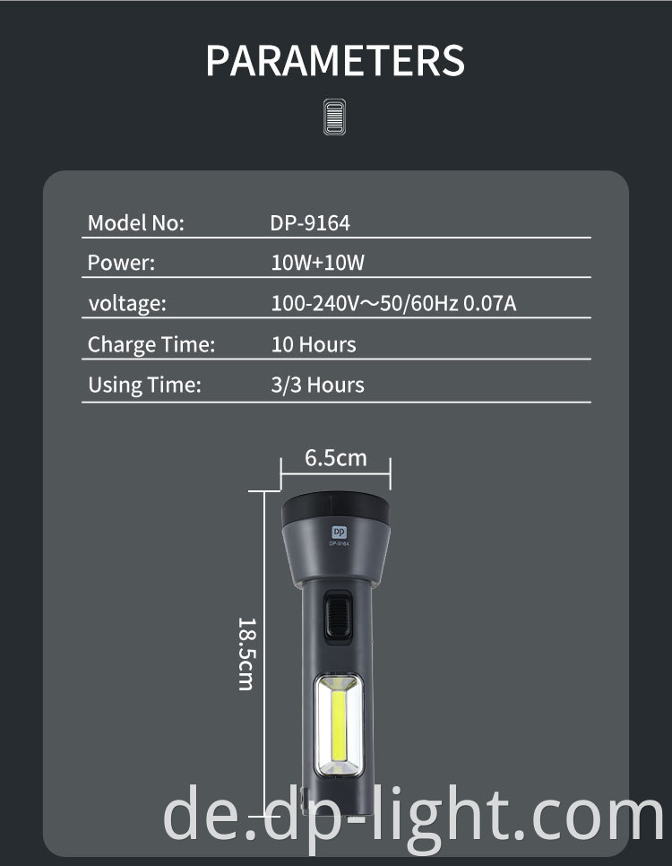 Powerful COB Torch Light